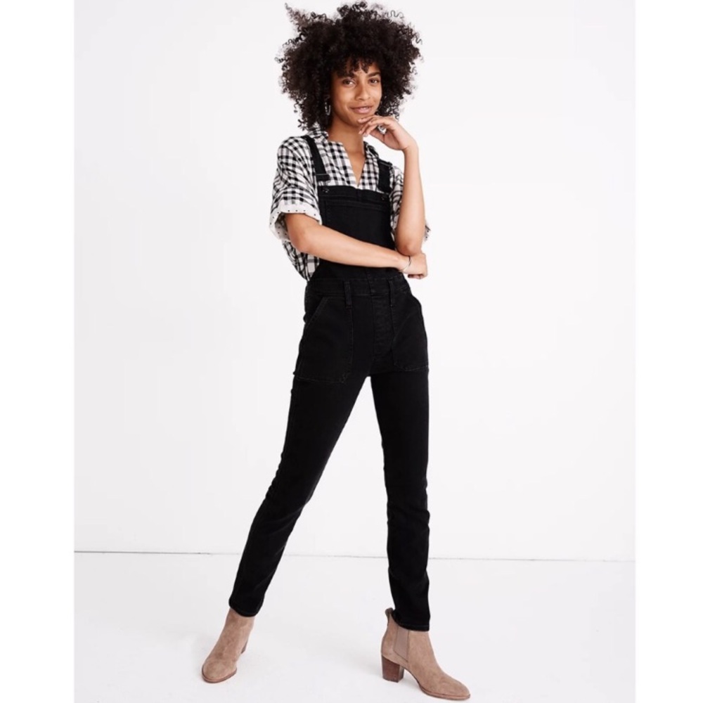 Madewell ~ Skinny Denim Overalls in Lunar Wash